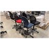 Image 2 : (6) ASSORTED ROLLING OFFICE CHAIRS