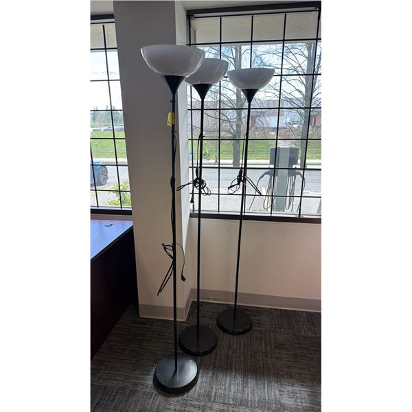 (3) FLOOR LAMPS