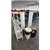 Image 2 : SHELVING UNIT, FLOOR LAMPS, DESK HEATER & MORE