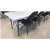 Image 2 : PLASTIC FOLDING TABLE WITH 4 FOLDING CHAIRS