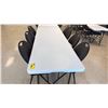 Image 2 : PLASTIC FOLDING TABLE WITH 6 FOLDING CHAIRS