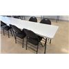 Image 2 : PLASTIC FOLDING TABLE WITH 4 FOLDING CHAIRS
