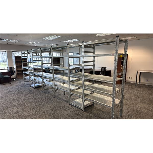 7-BAY METAL SHELVING UNIT
