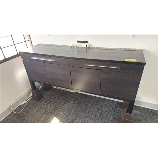 2-DRAWER 4-DOOR HALL TABLE