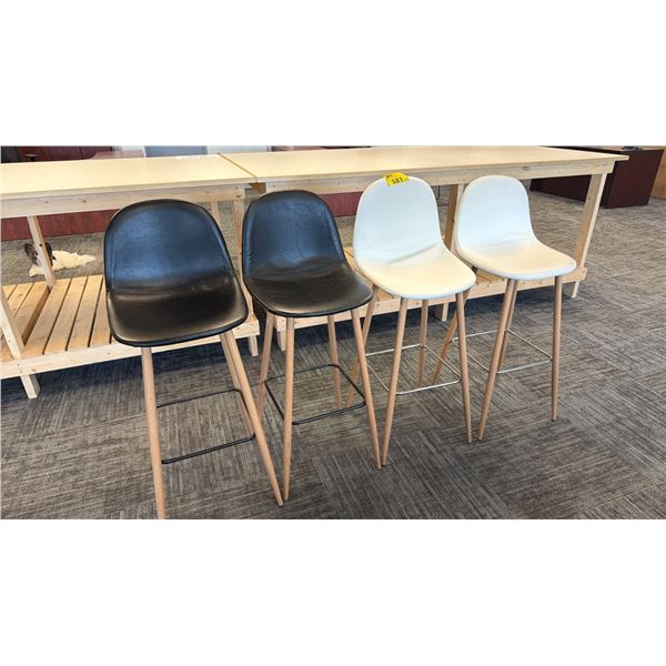 (4) BAR HEIGHT CHAIRS
