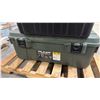 Image 3 : PALLET OF ASSORTED TOTES WITH LIDS & PLANO SPORTSMEN TRUNK