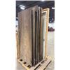 Image 1 : PALLET OF ASSORTED WOOD DOORS, 34" W X 80" H