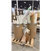 Image 1 : PALLET OF ASSORTED LENGTHS OF PAPER & FABRIC