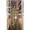 Image 3 : METAL BAMBOO POLES & BIN OF METAL POST CONNECTORS 145"H X 45" W X 45" D