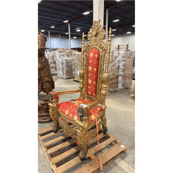 ORNATE THRONE STYLE CHAIR
