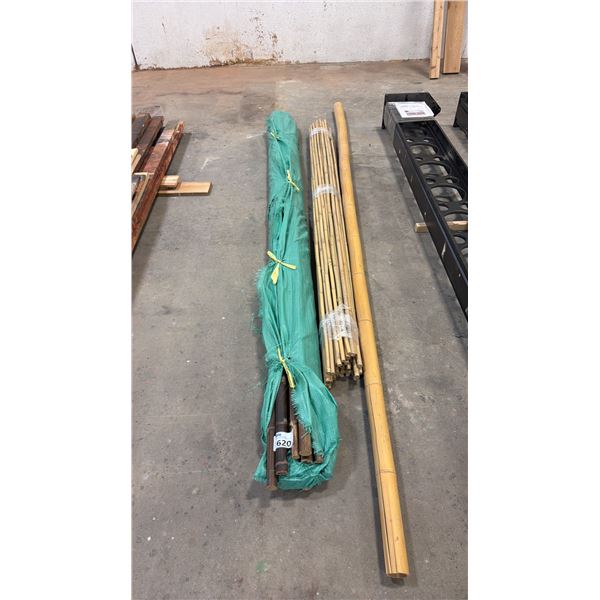 LOT OF ASSORTED BAMBOO PIECES