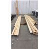 Image 1 : ASSORTED LENGTHS & SIZES OF WOOD, LONGEST BOARD IS APPROX 197"L SHORTEST BOARDS APPROX 92" L