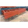 Image 2 : (8) PALLET RACKING UPRIGHTS, 180"L X 42" W