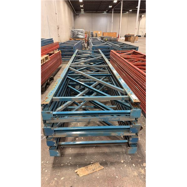 (8) PALLET RACKING UPRIGHTS, 198"L X 44"W