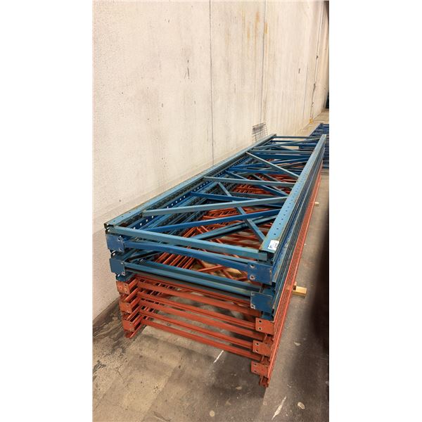 APPROX (12) PALLET RACKING UPRIGHTS, , 198"L X 44"
