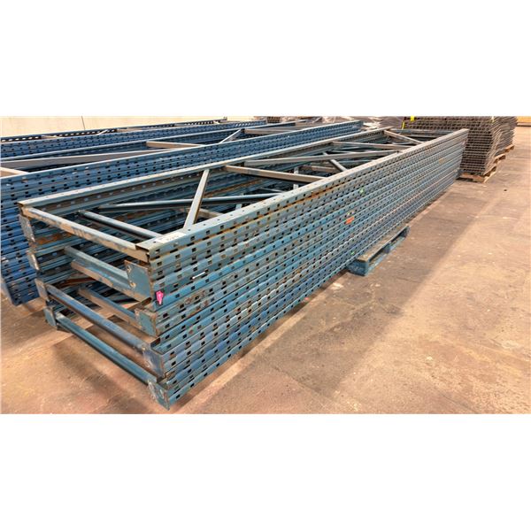 (8) PALLET RACKING UPRIGHTS, 198"L X 44"W