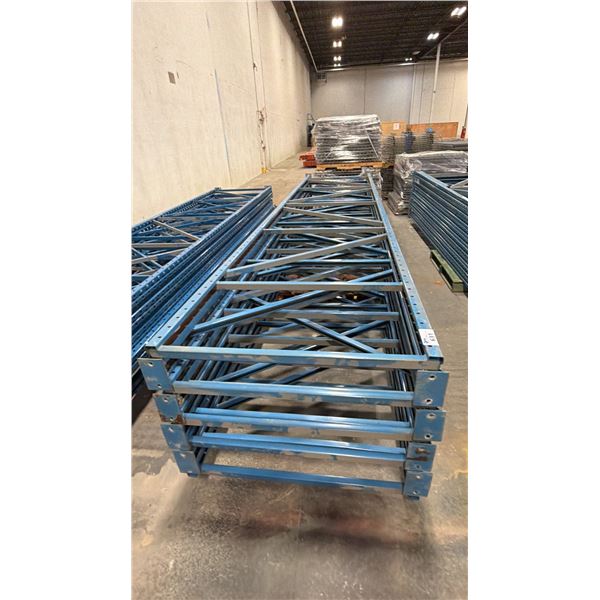 (8) PALLET RACKING UPRIGHTS, 198"L X 44"W