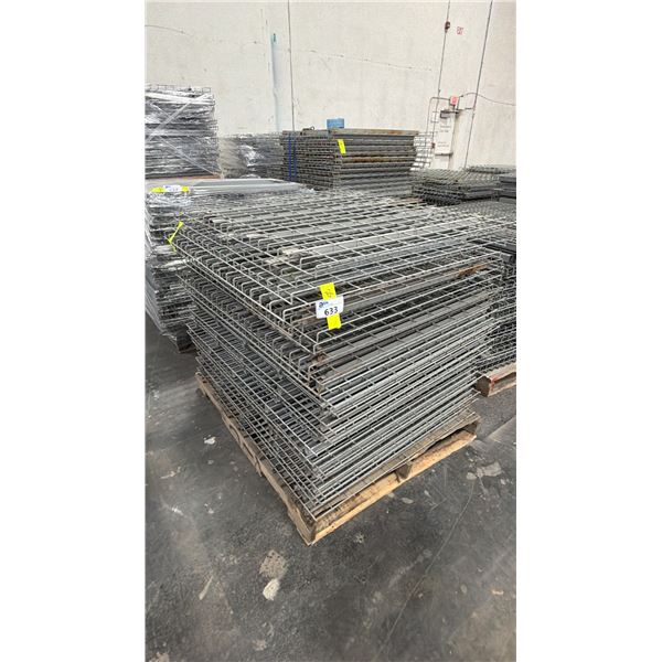PALLET OF PALLET RACKING WIRE MESH DECKS