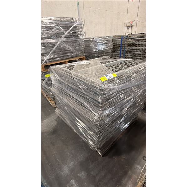 PALLET OF PALLET RACKING WIRE MESH DECKS