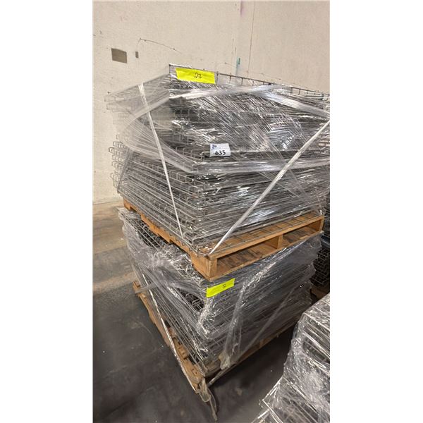 (2) PALLETS OF PALLET RACKING WIRE MESH DECKS
