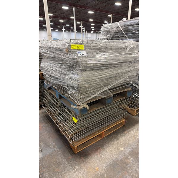 (2) PALLETS OF PALLET RACKING WIRE MESH DECKS