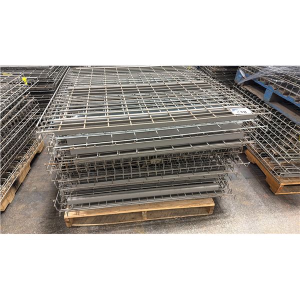 PALLET OF PALLET RACKING WIRE MESH DECKS
