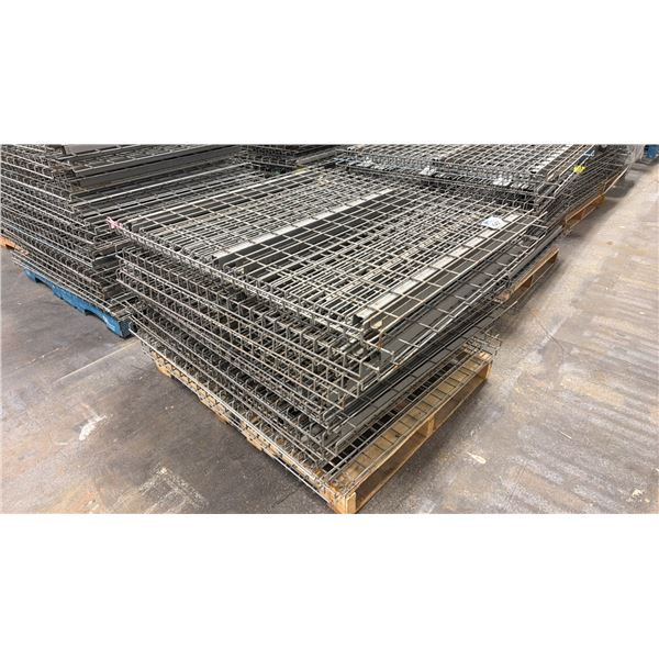 PALLET OF PALLET RACKING WIRE MESH DECKS