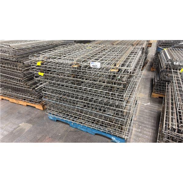 PALLET OF PALLET RACKING WIRE MESH DECKS