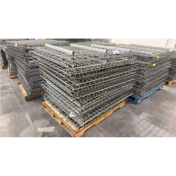 PALLET OF PALLET RACKING WIRE MESH DECKS