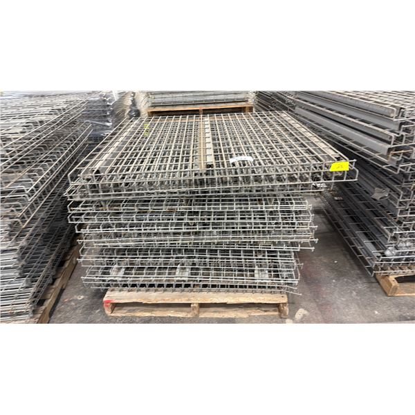 PALLET OF PALLET RACKING WIRE MESH DECKS