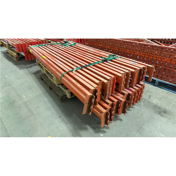 (27) PALLET RACKING SIDE RAILS