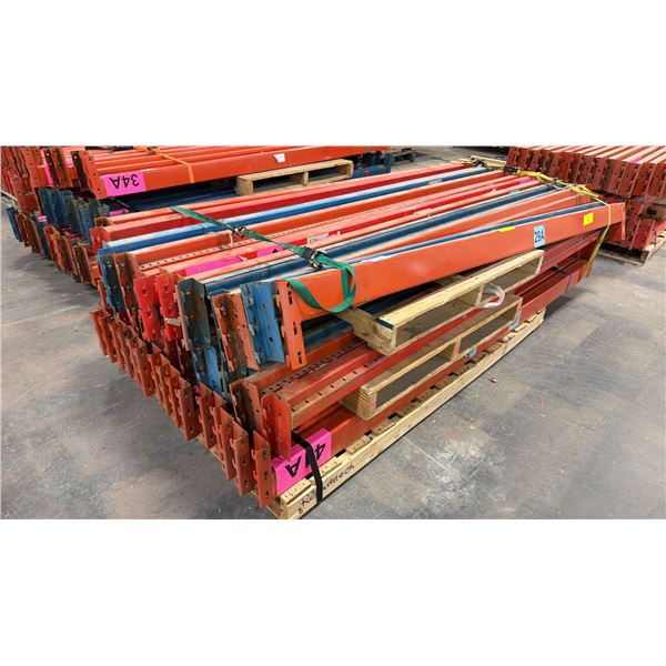 APPROX (45) PALLET RACKING SIDE RAILS