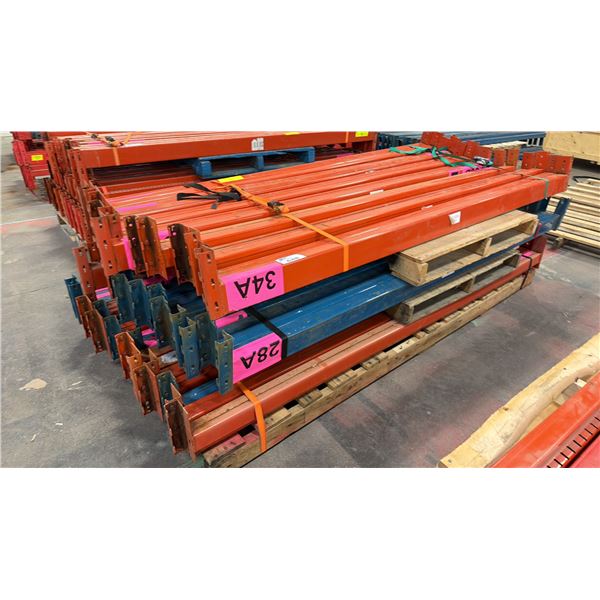 APPROX (43) PALLET RACKING SIDE RAILS