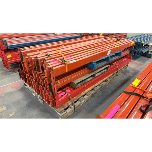 APPROX (46) PALLET RACKING SIDE RAILS