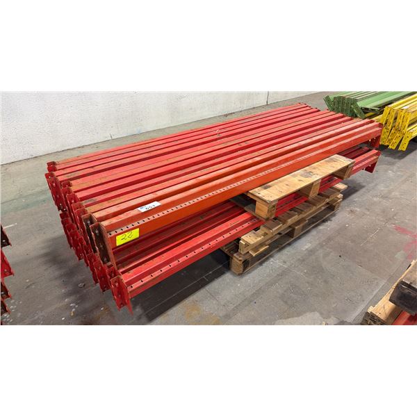 ASSORTED PALLET RACKING SIDE RAILS