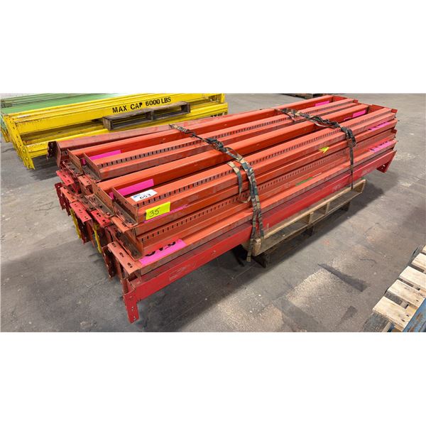 ASSORTED PALLET RACKING SIDE RAILS