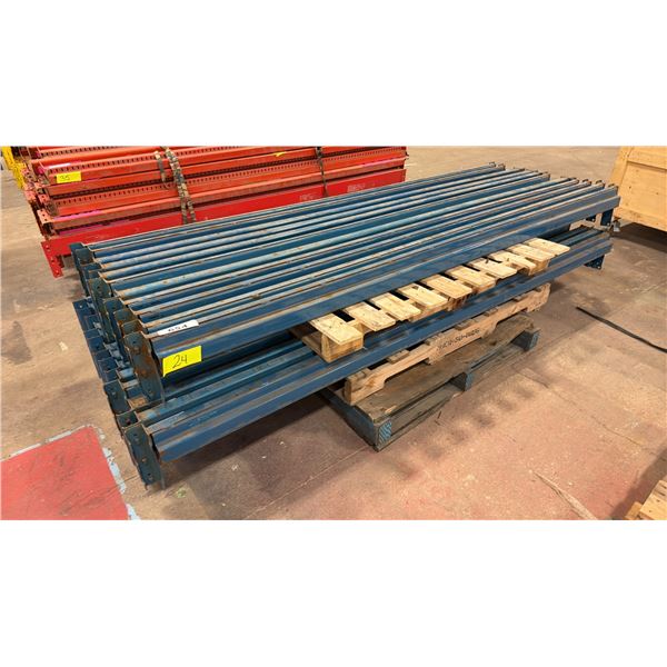 ASSORTED PALLET RACKING SIDE RAILS
