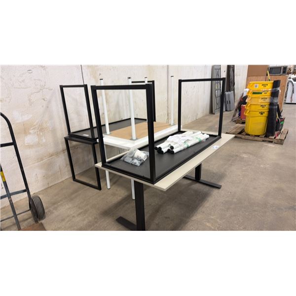 (6) ASSORTED DESKS & TABLES