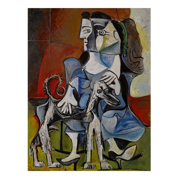 Picasso 11 x 14 Girl With Dog