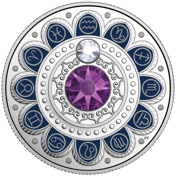 2017 $3 Zodiac Series: Aquarius - Pure Silver Coin
