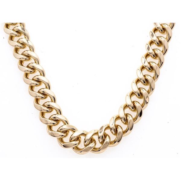 Wardrobe - 28" Cuban Link Chain - Stamp 14K Not te