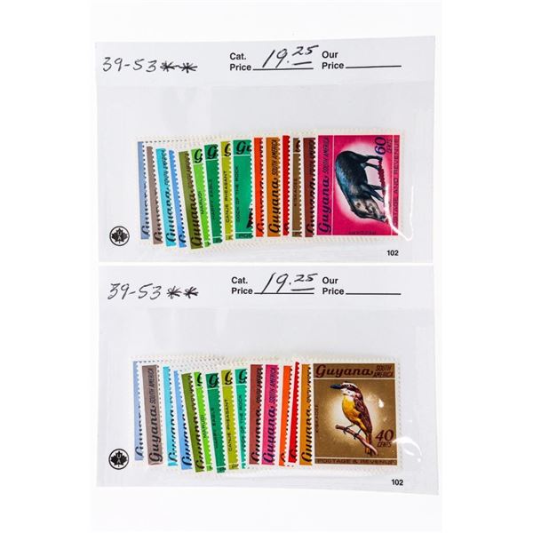 GUYANA Postage Scotts No. 29-53 Set - x 2 Sets