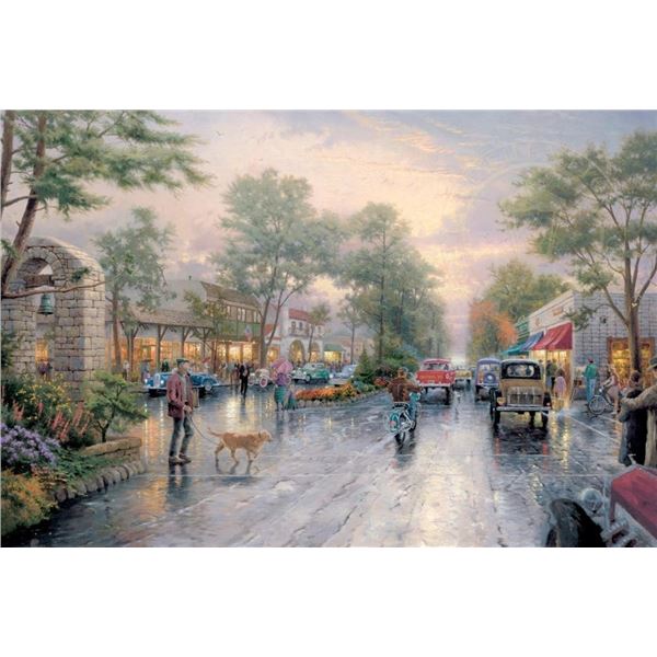 Thomas Kinkade (1958-2012) , CARMEL, SUNSET , Fine