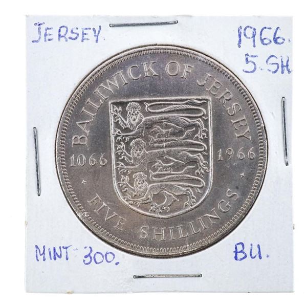 Jersey 1966 5 Shilling Mint - 300. BU