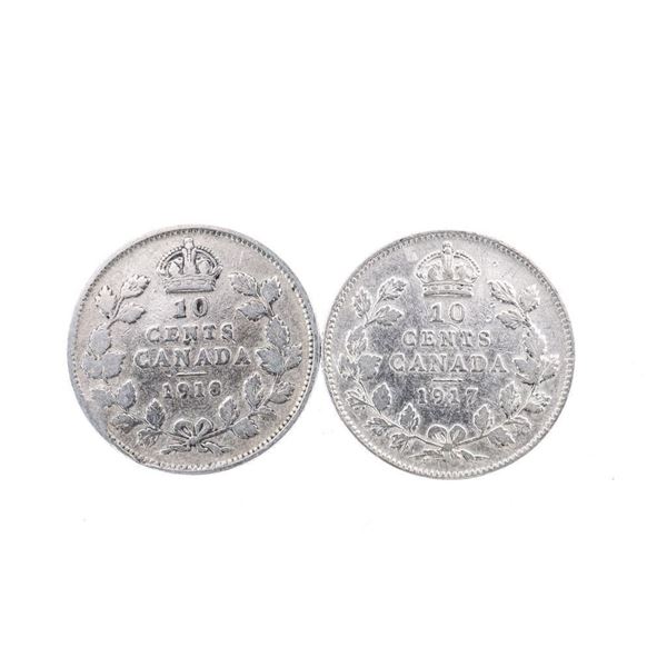 Lot 2 - 1912-1913 Canada Ten Cents