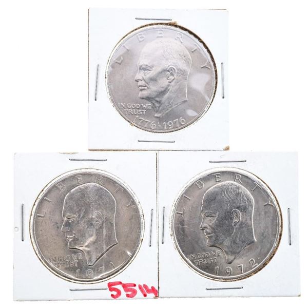 Lot 3 - USA  Liberty One Dollar -1971,1972, 1976