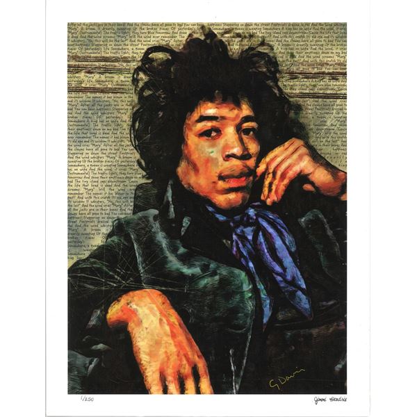 "Jimmi Hendrix" Fine Art GiclŽe 11" x 14"by George