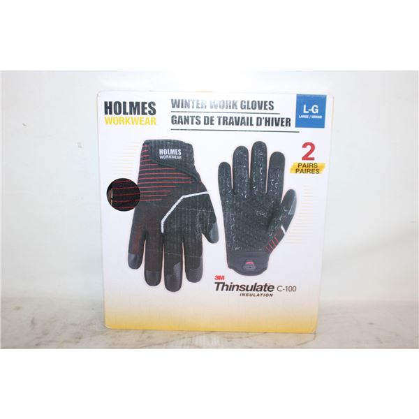 HOLMES WORKWEAR WORK GLOVES LARGE