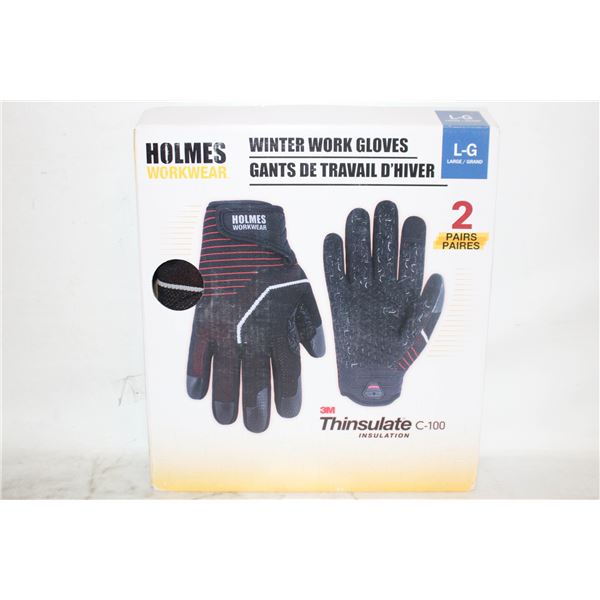 HOLMES WORKWEAR WORK GLOVES LARGE