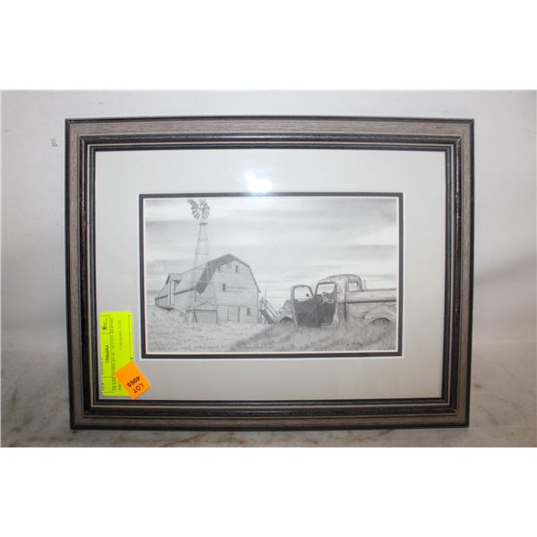 FRAMED PRINT ARTIST BERNIE BROWN